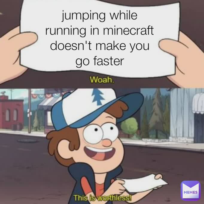 jumping while running in minecraft doesn't make you go faster jumping while running in minecraft doesn't make you go faster
