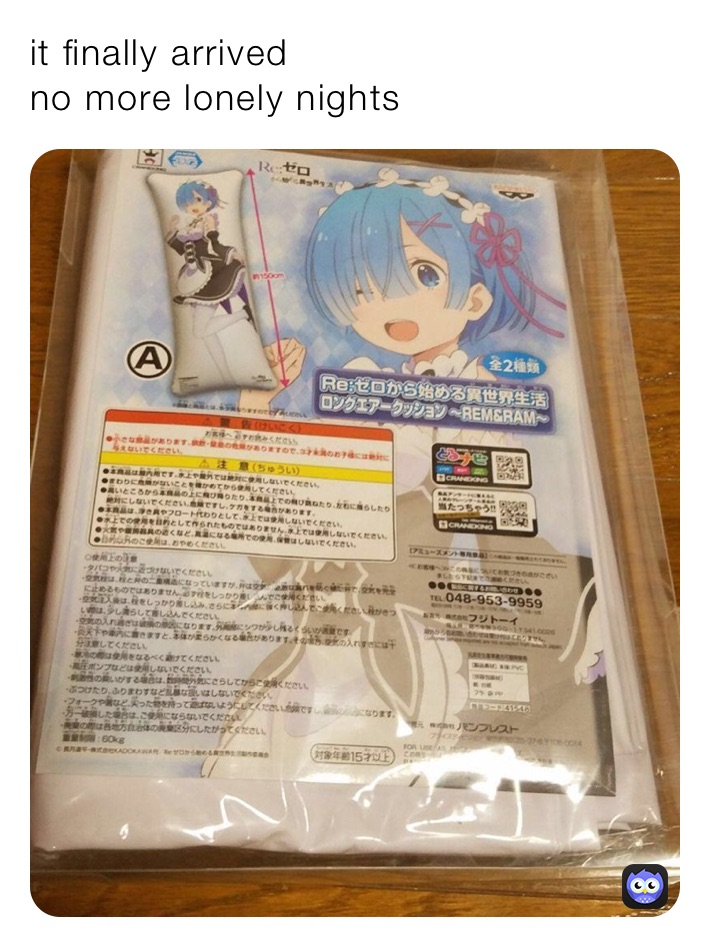 it finally arrived 
no more lonely nights