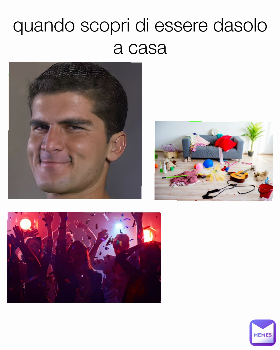 quando scopri di essere dasolo a casa