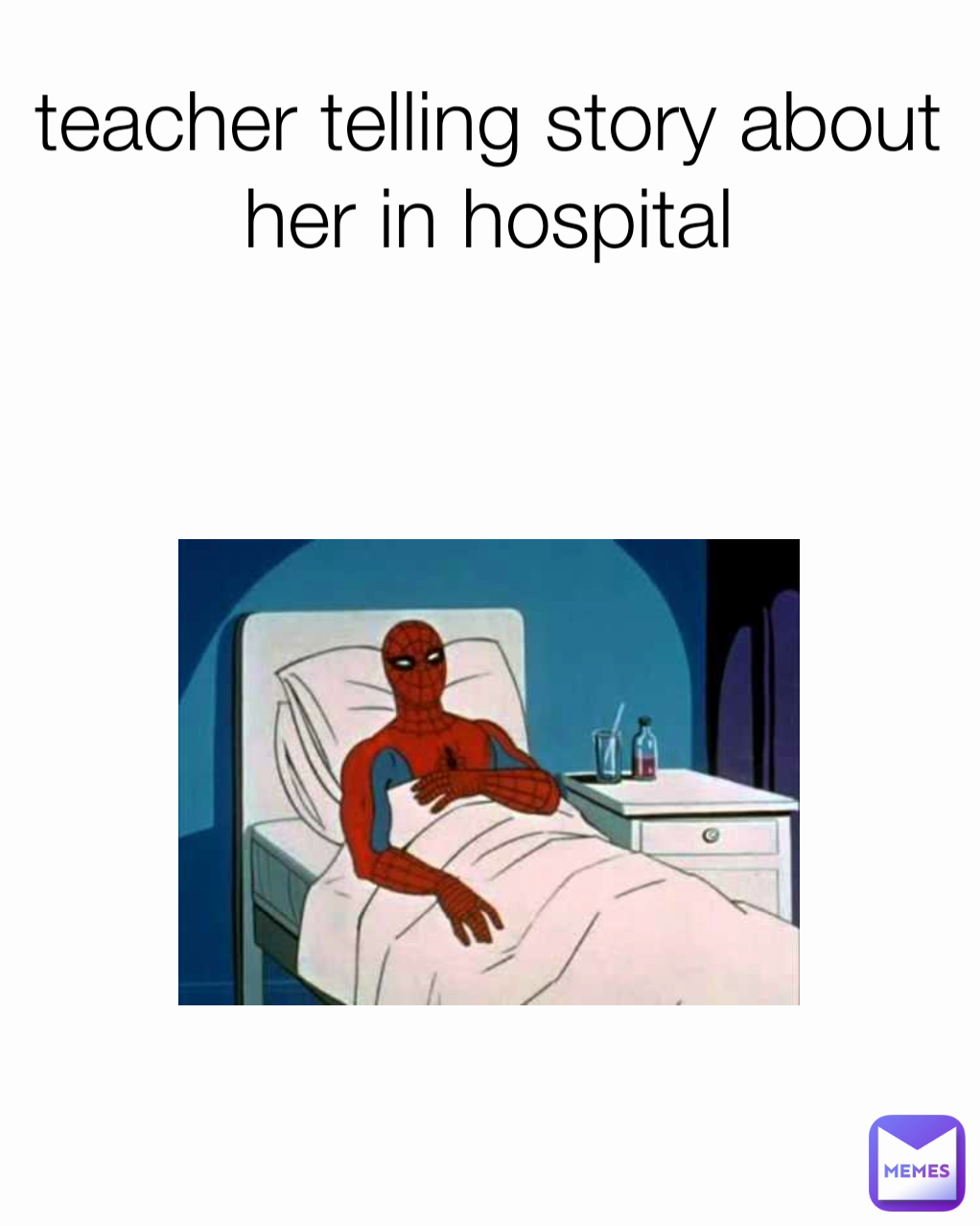 teacher telling story about her in hospital