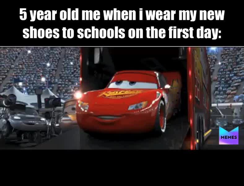 i literally was vibing so hard whenever i get the chance to wear new shoes 🤣  #mcqueen  #lightningmcqueen