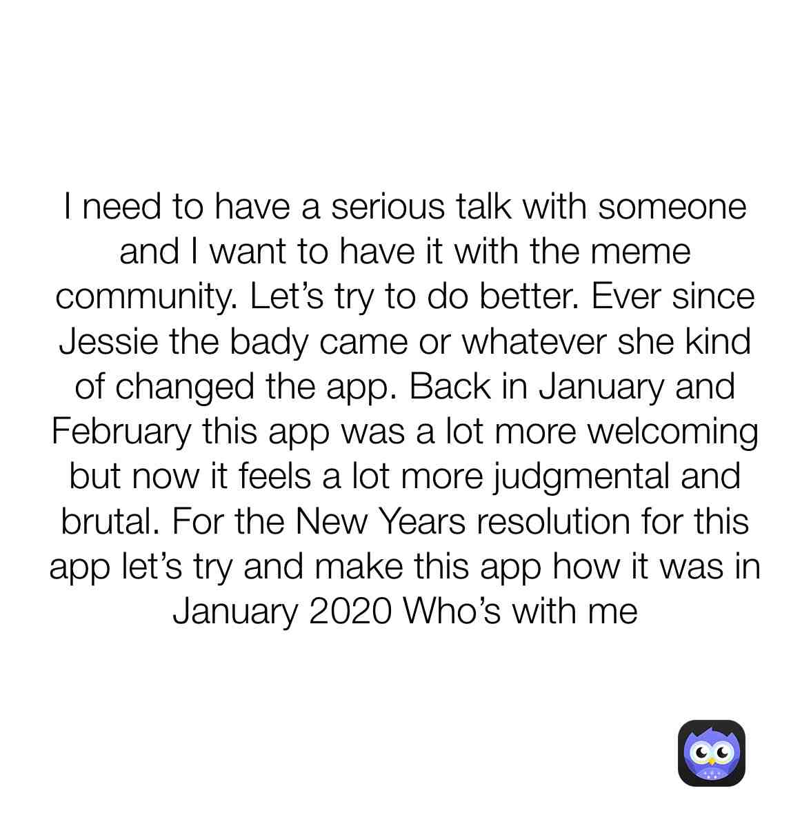 Let’s try and make this better