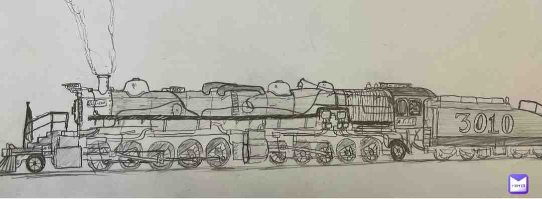 AT&SF 2-10-10-2 “3000” Class Mallet Engine, Manufactured Between 1911 & 1913. None Survived Due To The Small Firebox & Inability To Build Up A Sufficient Head Of Steam. The Virginian “AE” Class 2-10-10-2’s Lasted From 1918 Until 1953, Way Longer Than These.