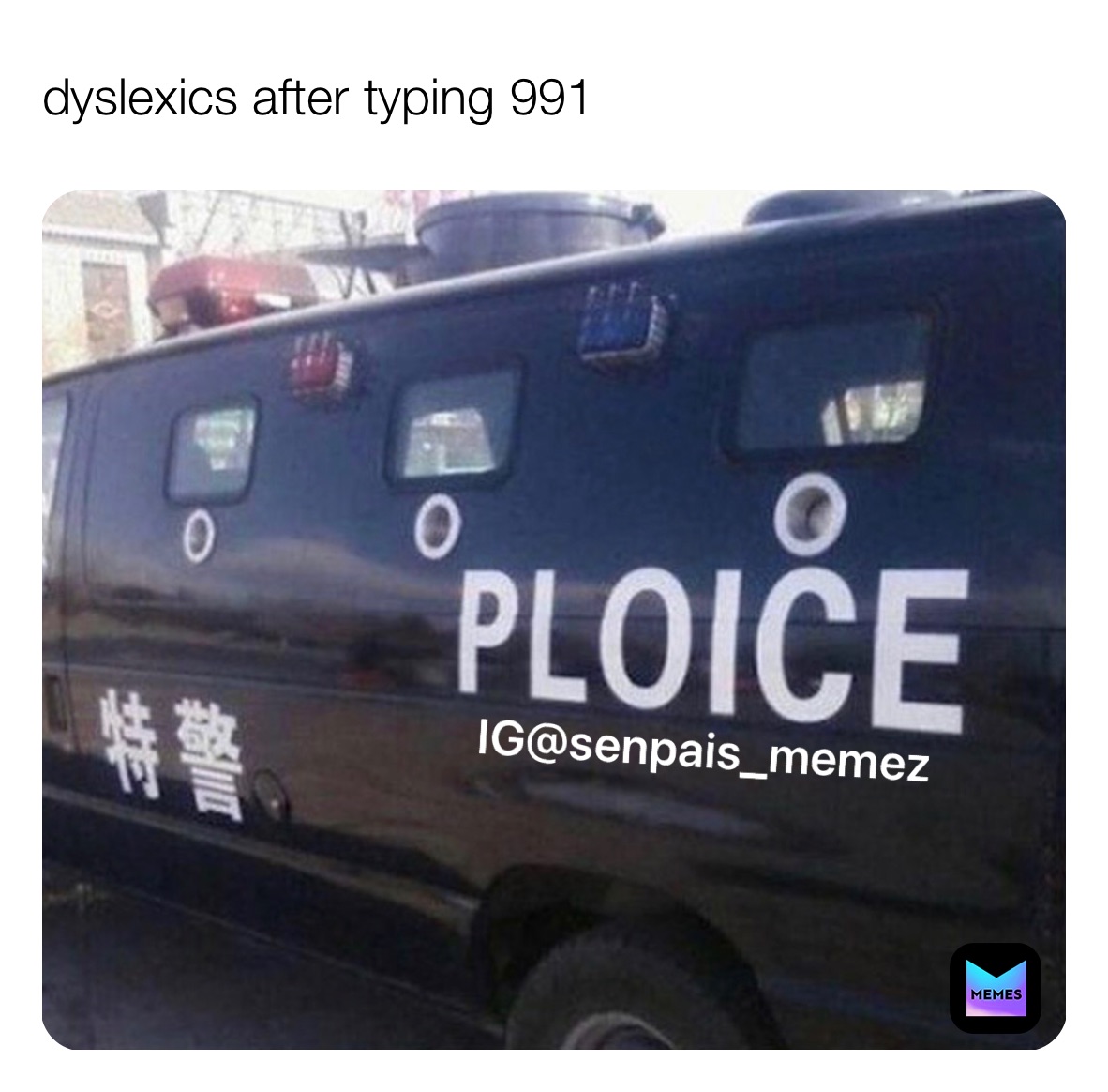 dyslexics after typing 991 