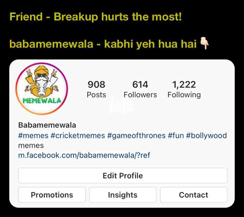 Instagram main follow karo!
#memes