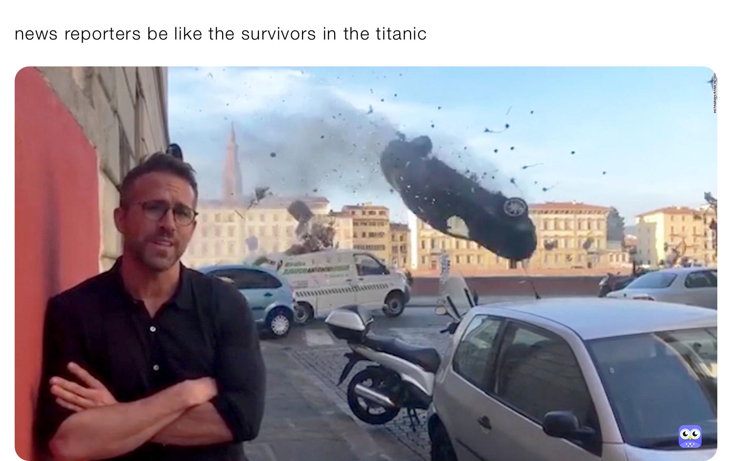 news reporters be like the survivors in the titanic 