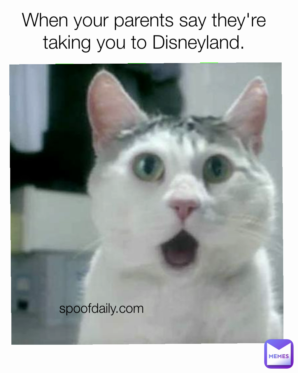 When your parents say they're taking you to Disneyland. spoofdaily.com