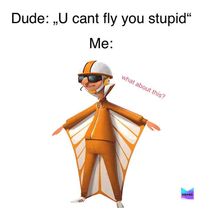 I can fly