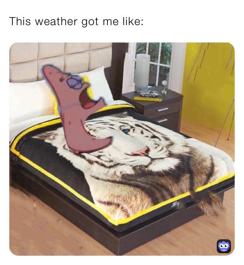 This weather got me like: