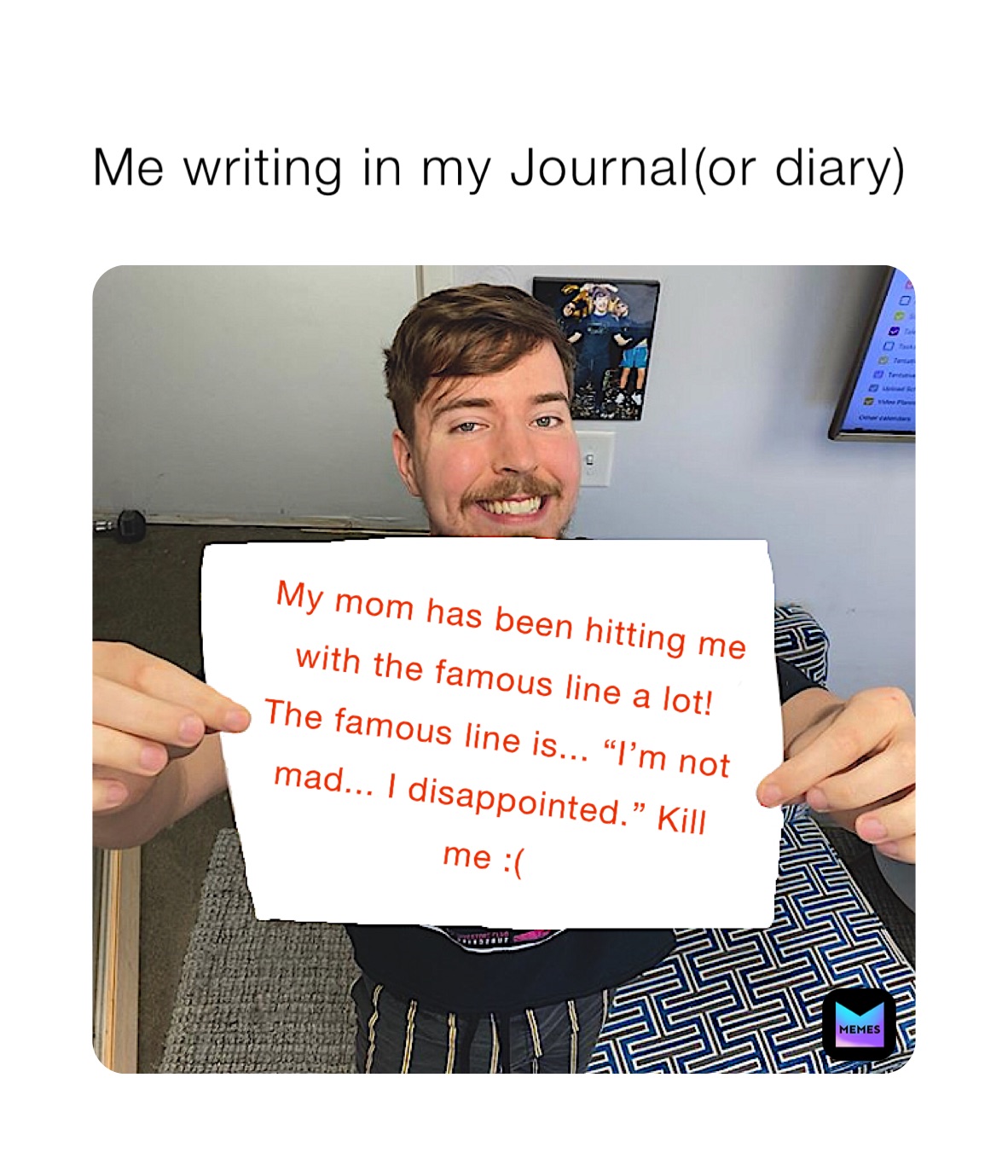 Me writing in my Journal￼(or diary) 