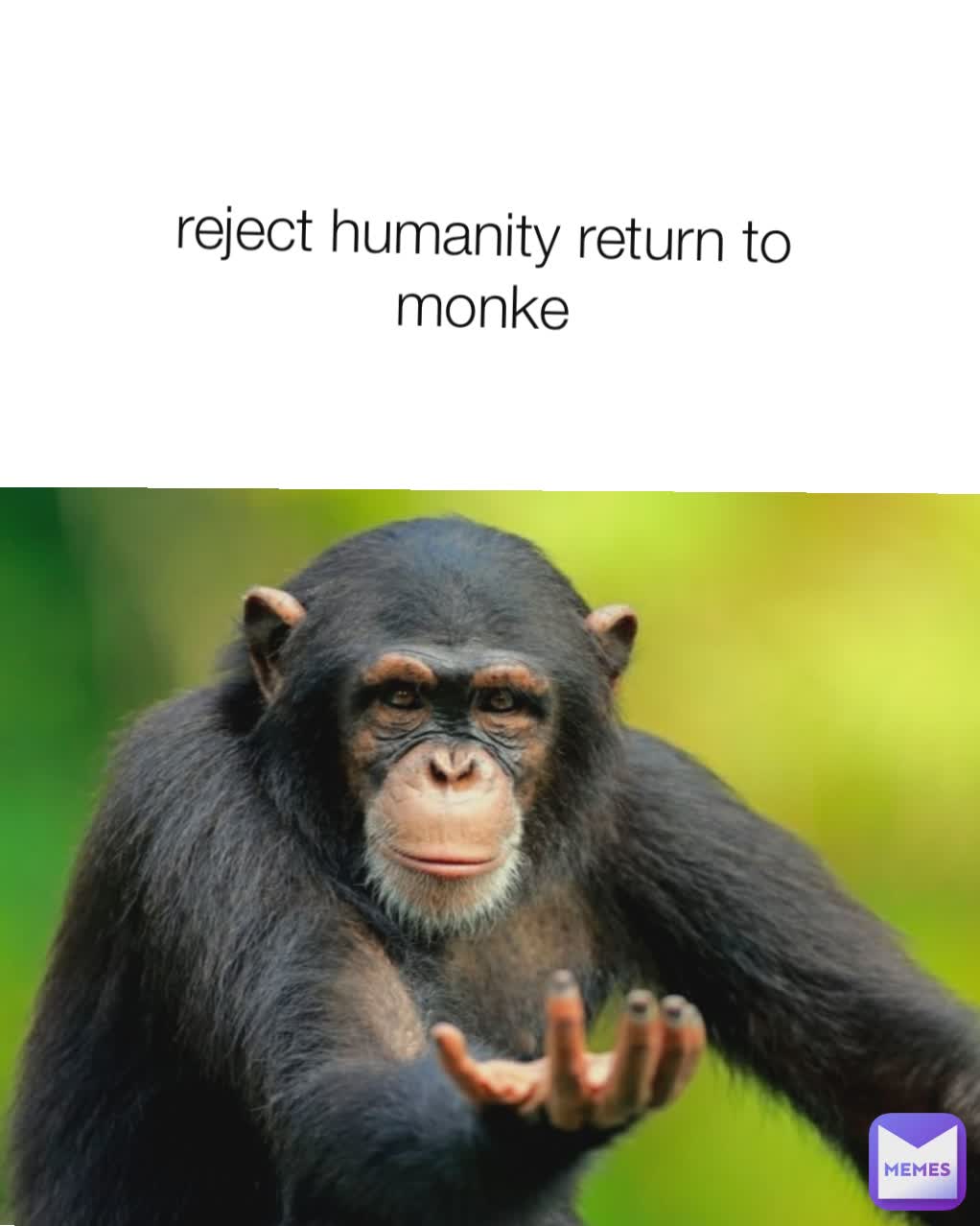 Featured image of post The Best 11 Reject Humanity Return To Monke Meaning