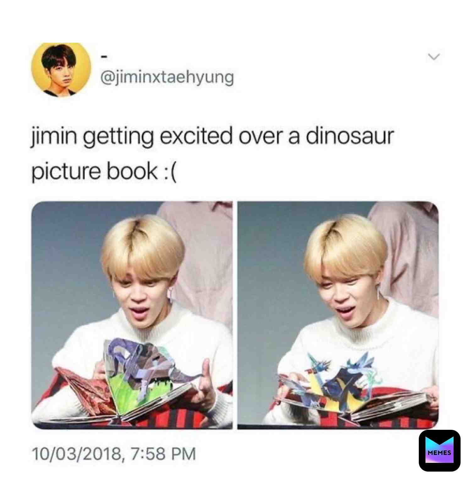 Meme shared by @Jimins_Lost_Jams_