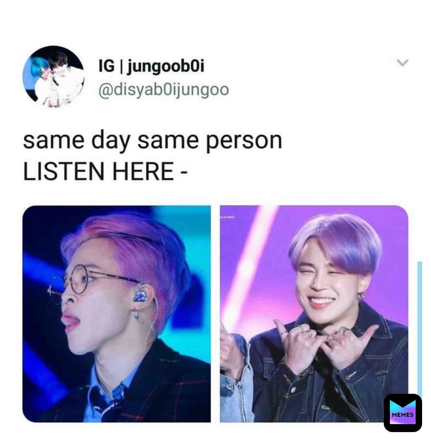 Meme shared by @Jimins_Lost_Jams_