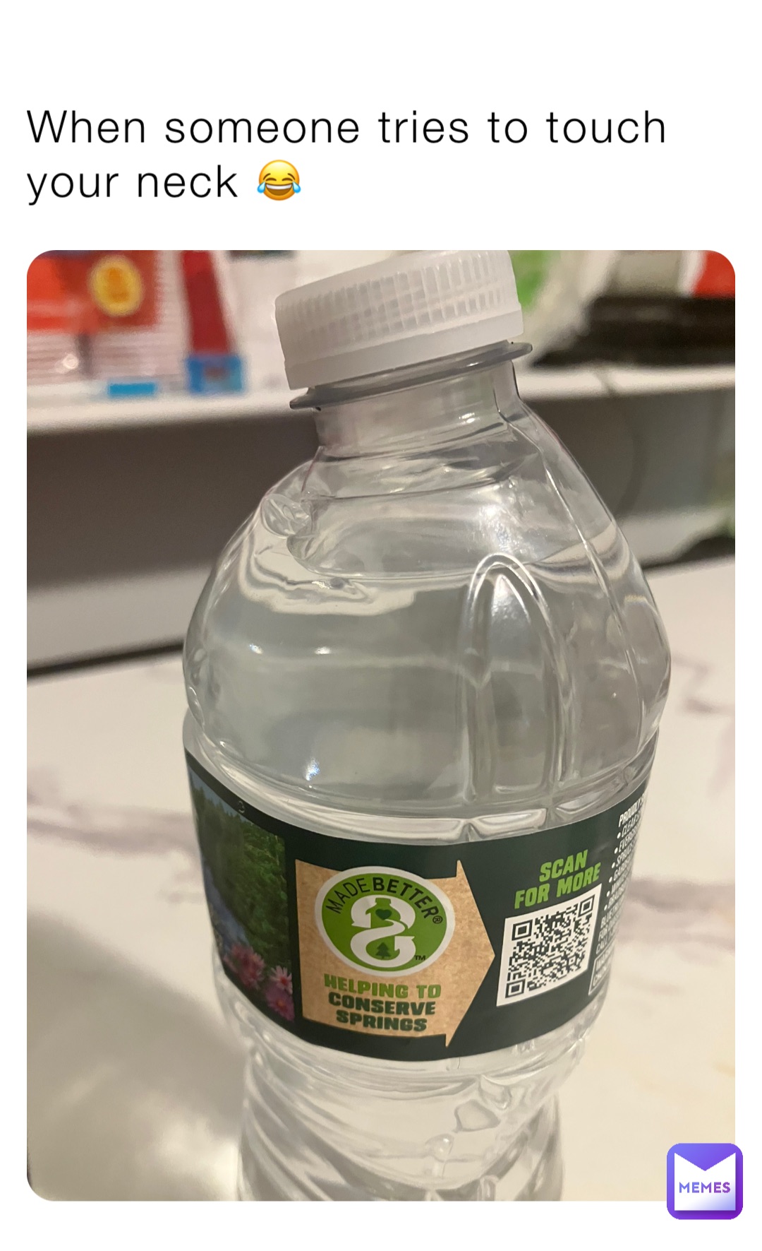 When someone tries to touch your neck 😂