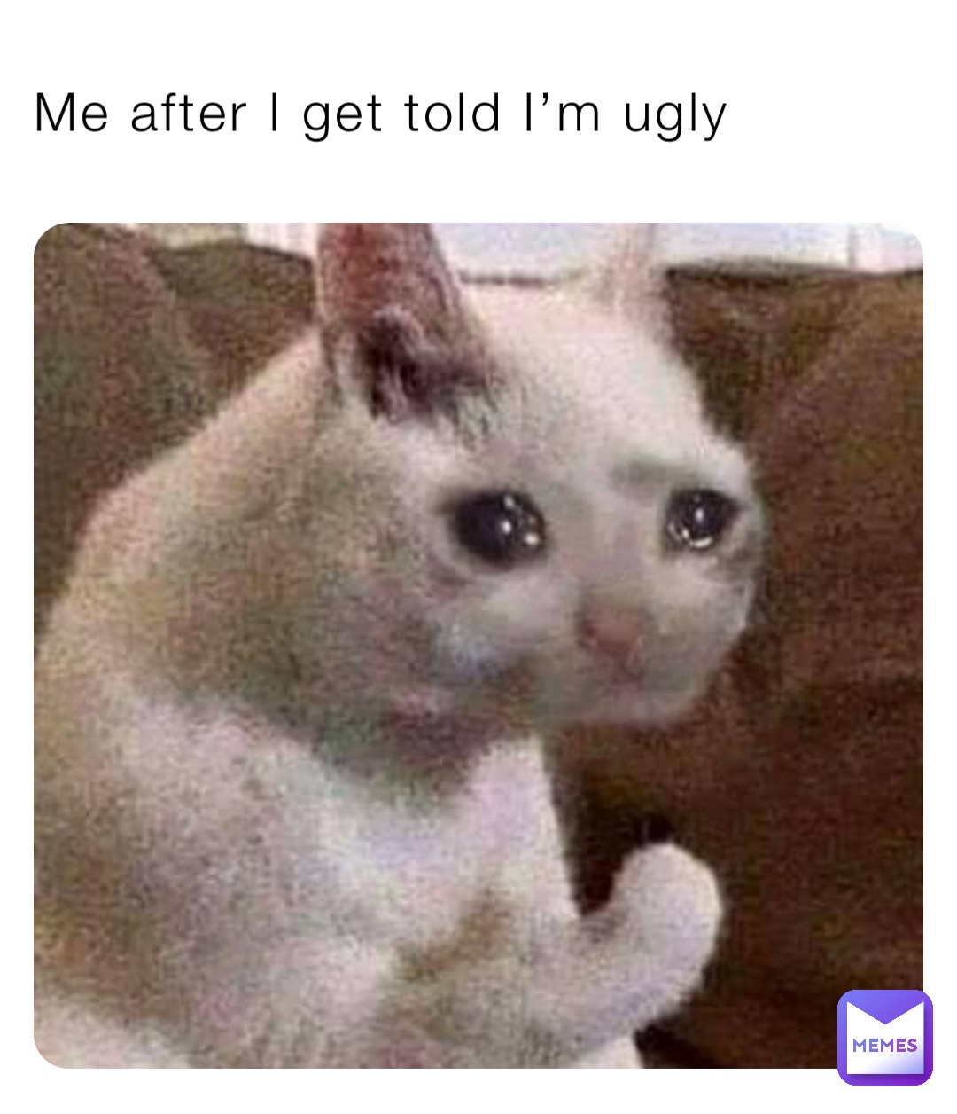 Me after I get told I’m ugly