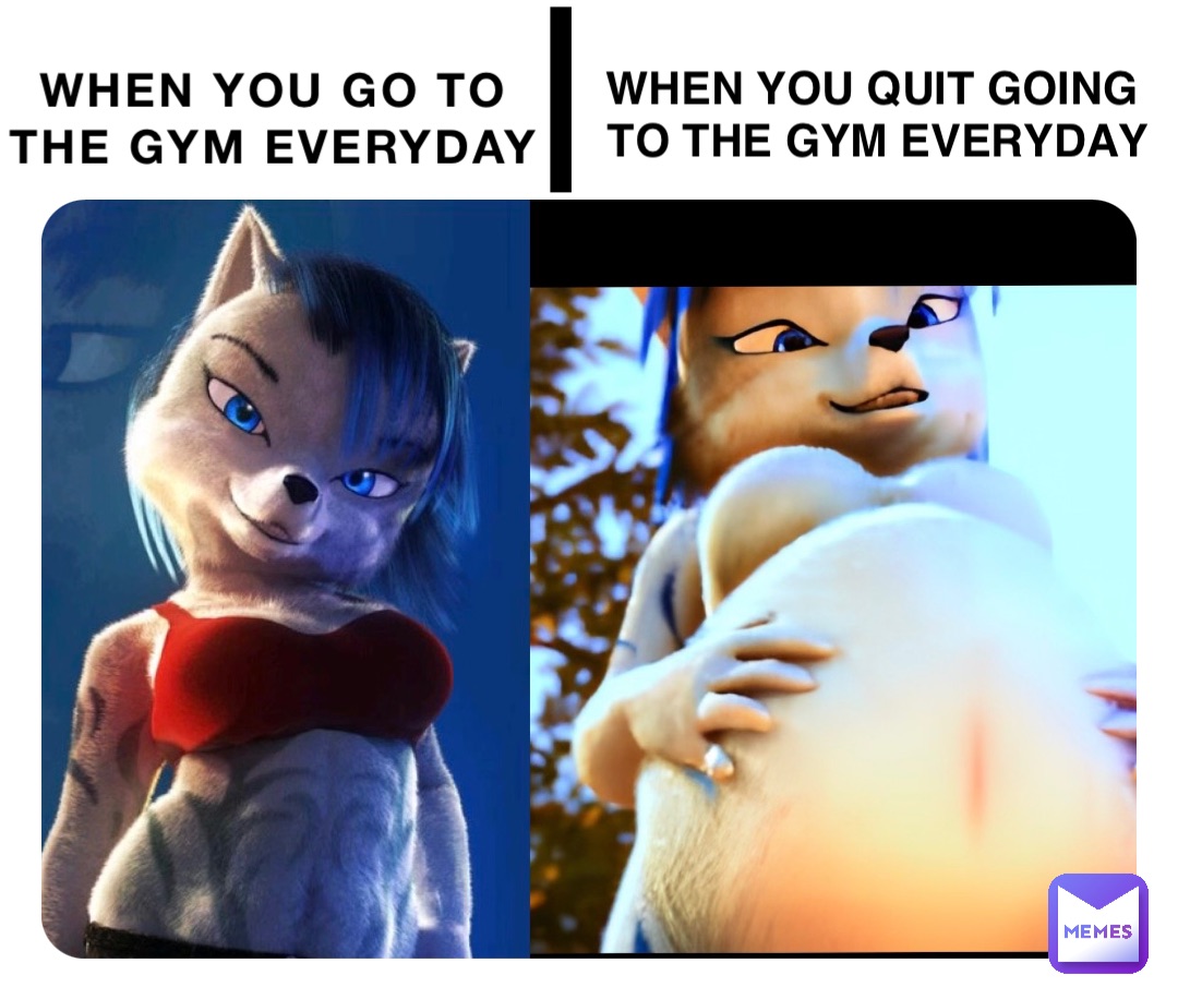 WHEN YOU GO TO
THE GYM EVERYDAY WHEN YOU QUIT GOING
 TO THE GYM EVERYDAY |