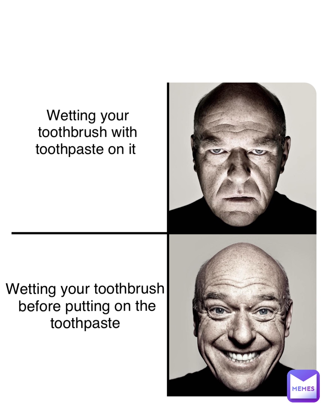 Double tap to edit Wetting your toothbrush before putting on the toothpaste Wetting your toothbrush with toothpaste on it Double tap to edit Wetting your toothbrush before putting on the toothpaste Wetting your toothbrush with toothpaste on it