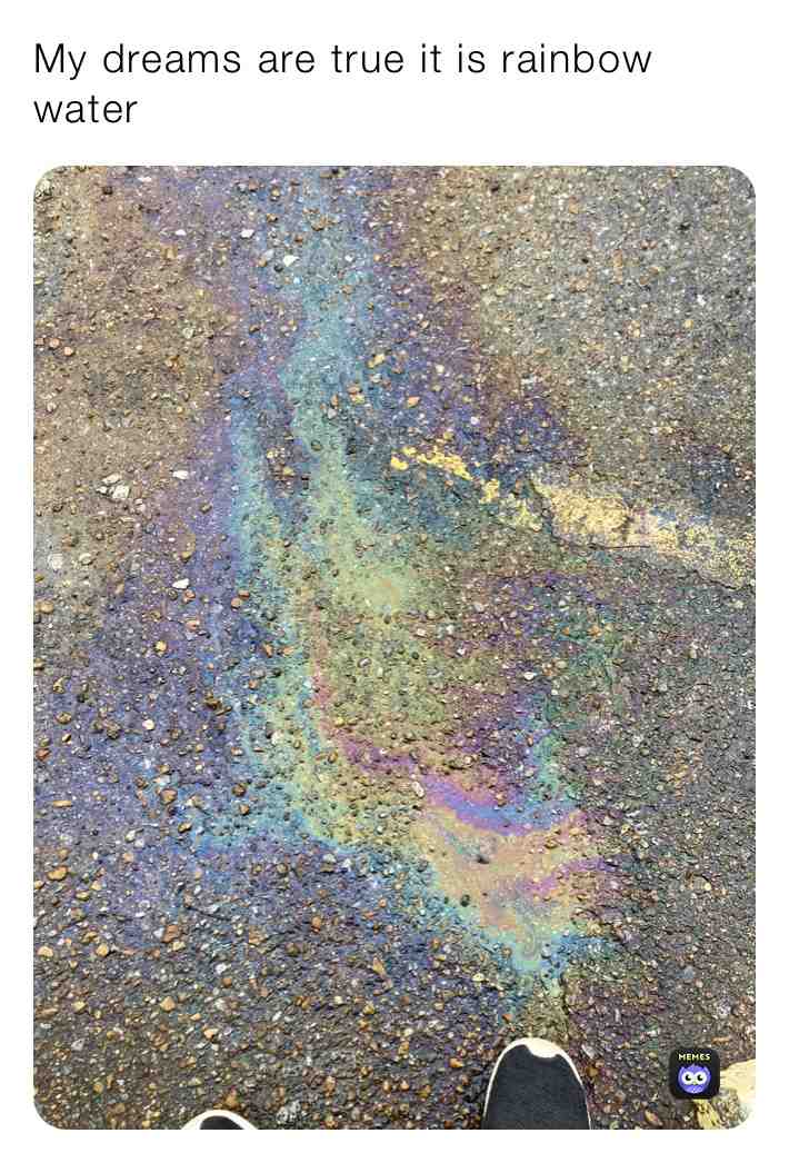 Rainbow water