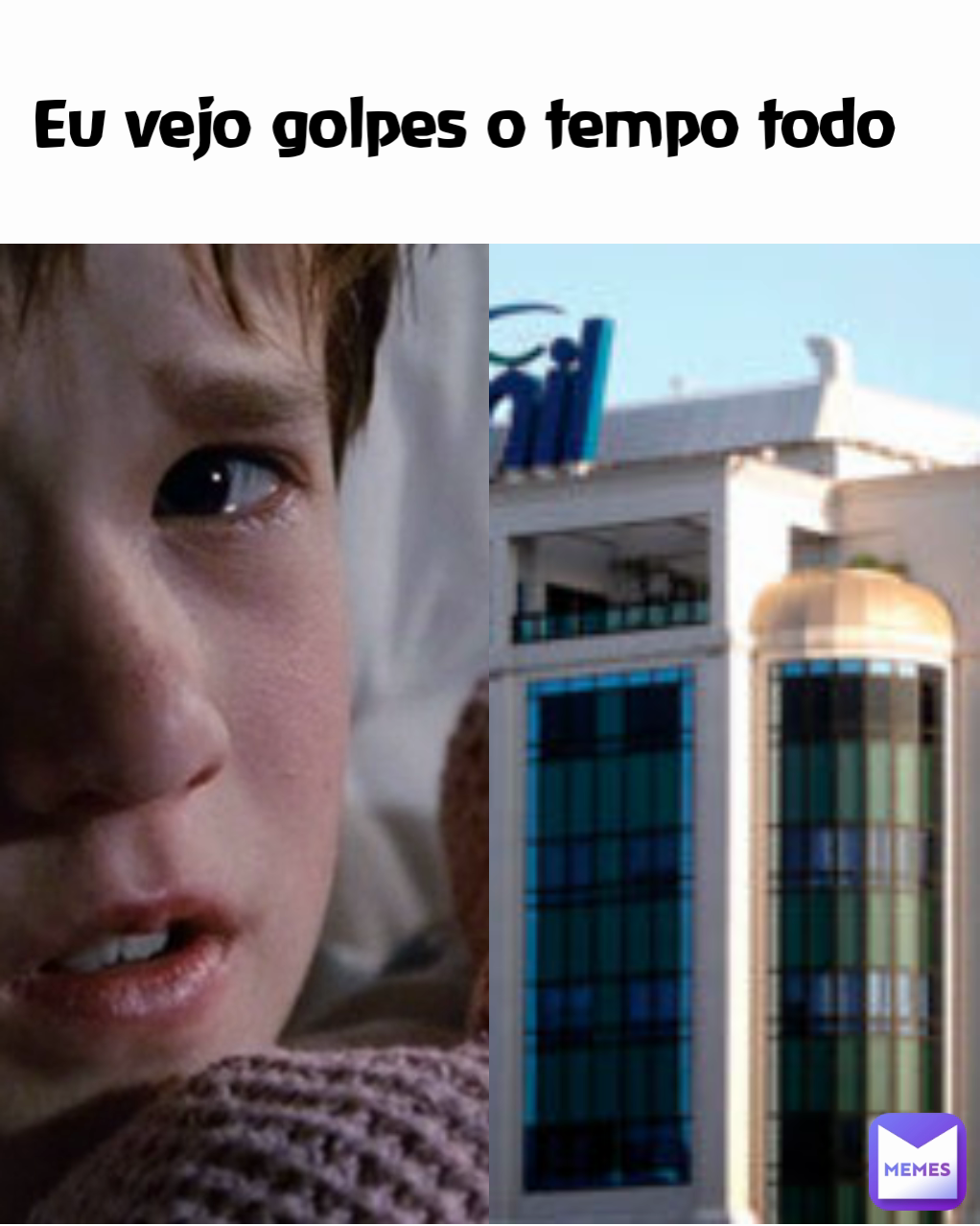 Eu vejo golpes o tempo todo  Type Text