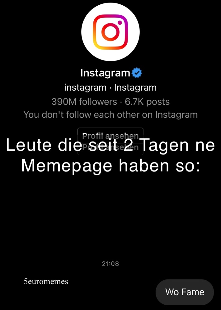 Leute die seit 2 Tagen ne Memepage haben so: