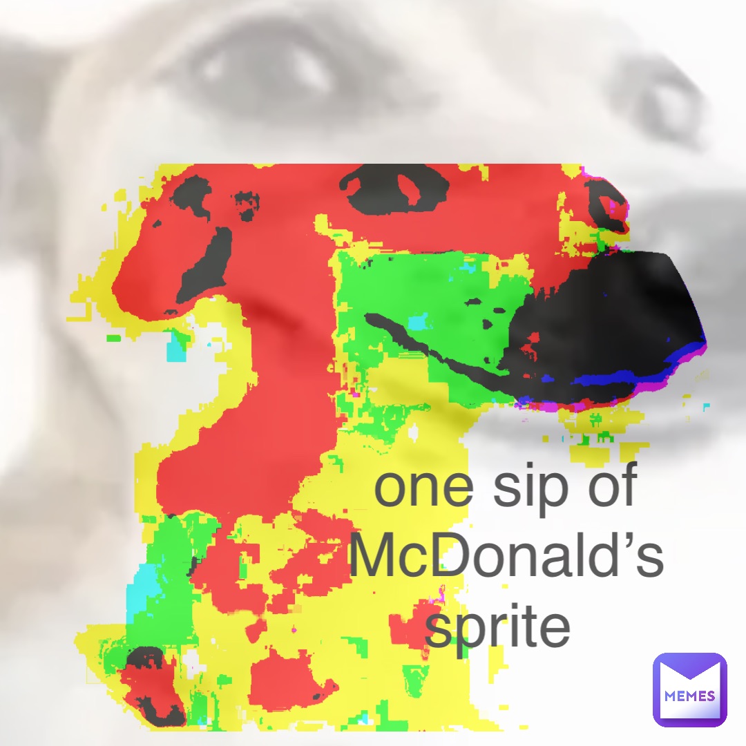 Double tap to edit one sip of McDonald’s sprite