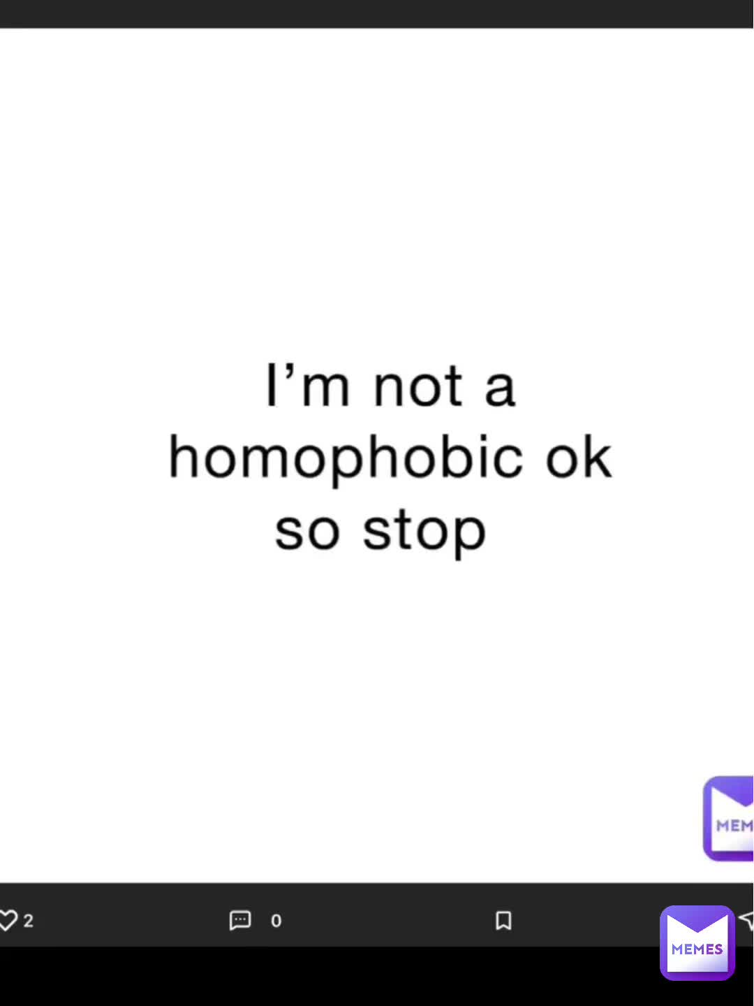 heās not homophobic apparently - repost from person tagged # #pride # #stop