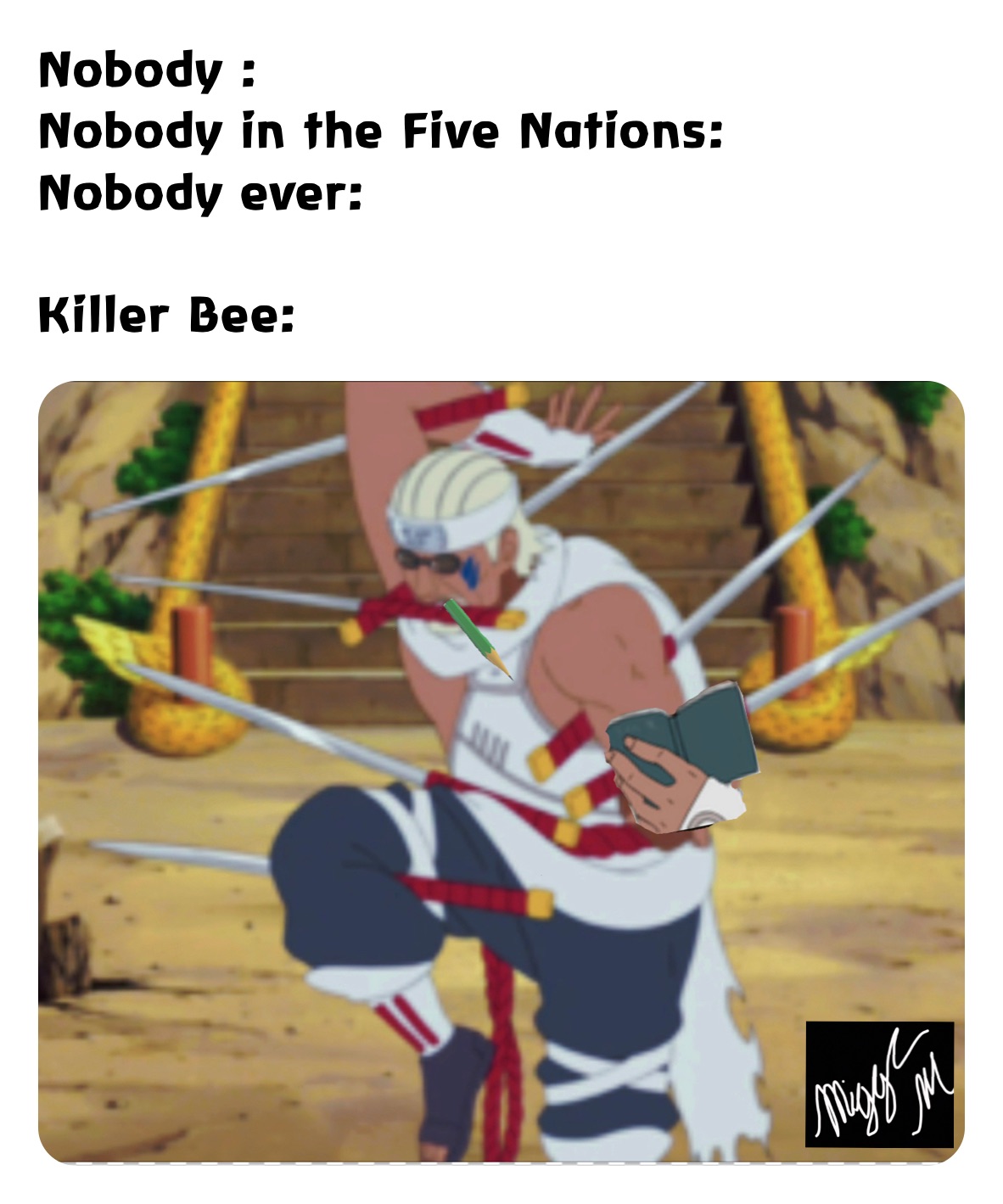 Nobody :
Nobody in the Five Nations:
Nobody ever: 

Killer Bee: