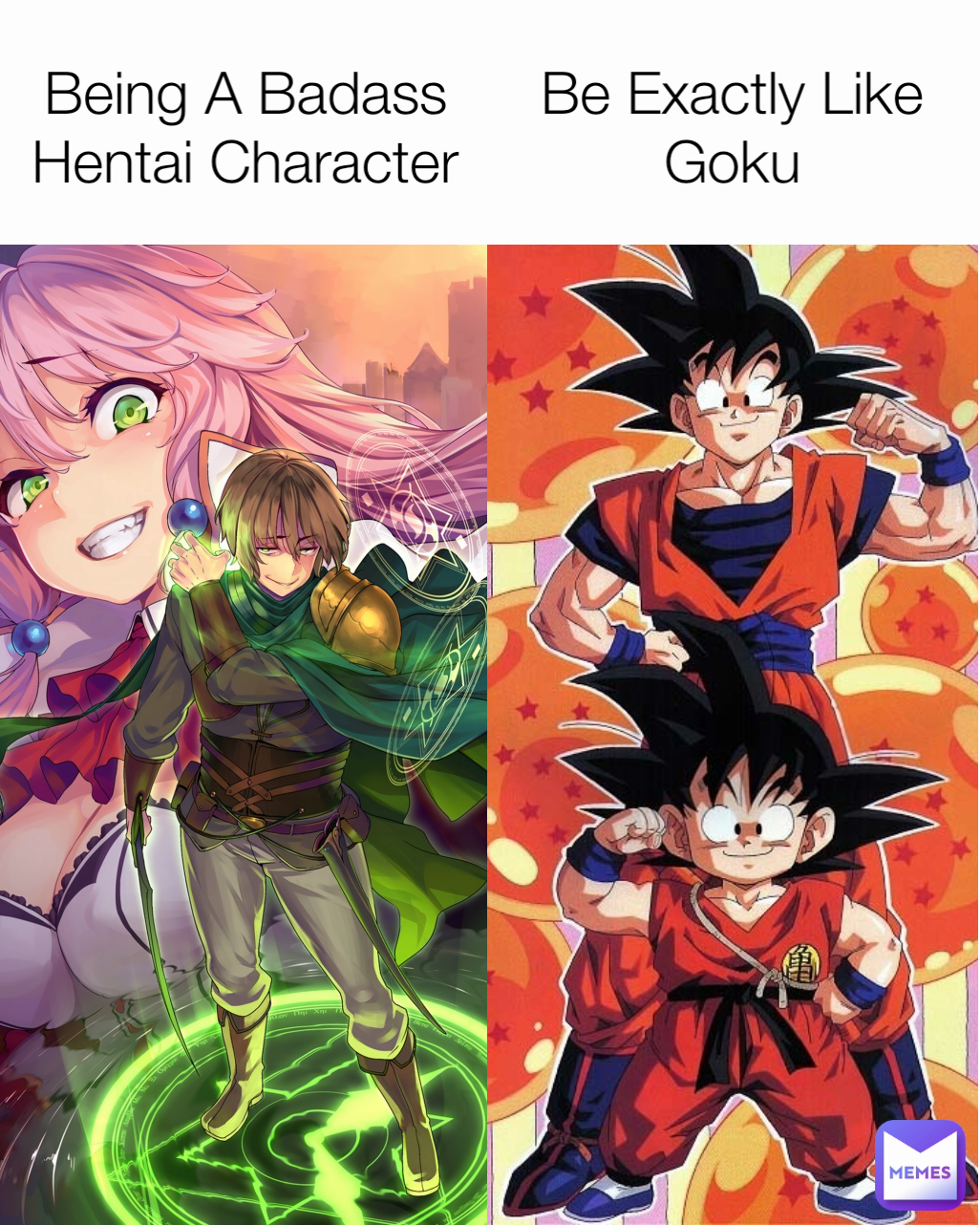 Being A Badass Hentai Character Be Exactly Like Goku