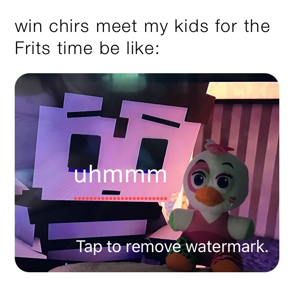 win chirs meet my kids for the Frits time be like: