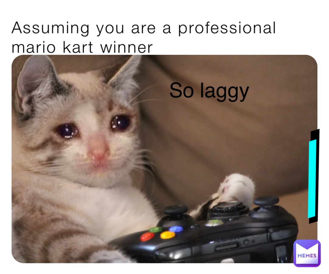 Assuming you are a professional mario kart winner So laggy / /