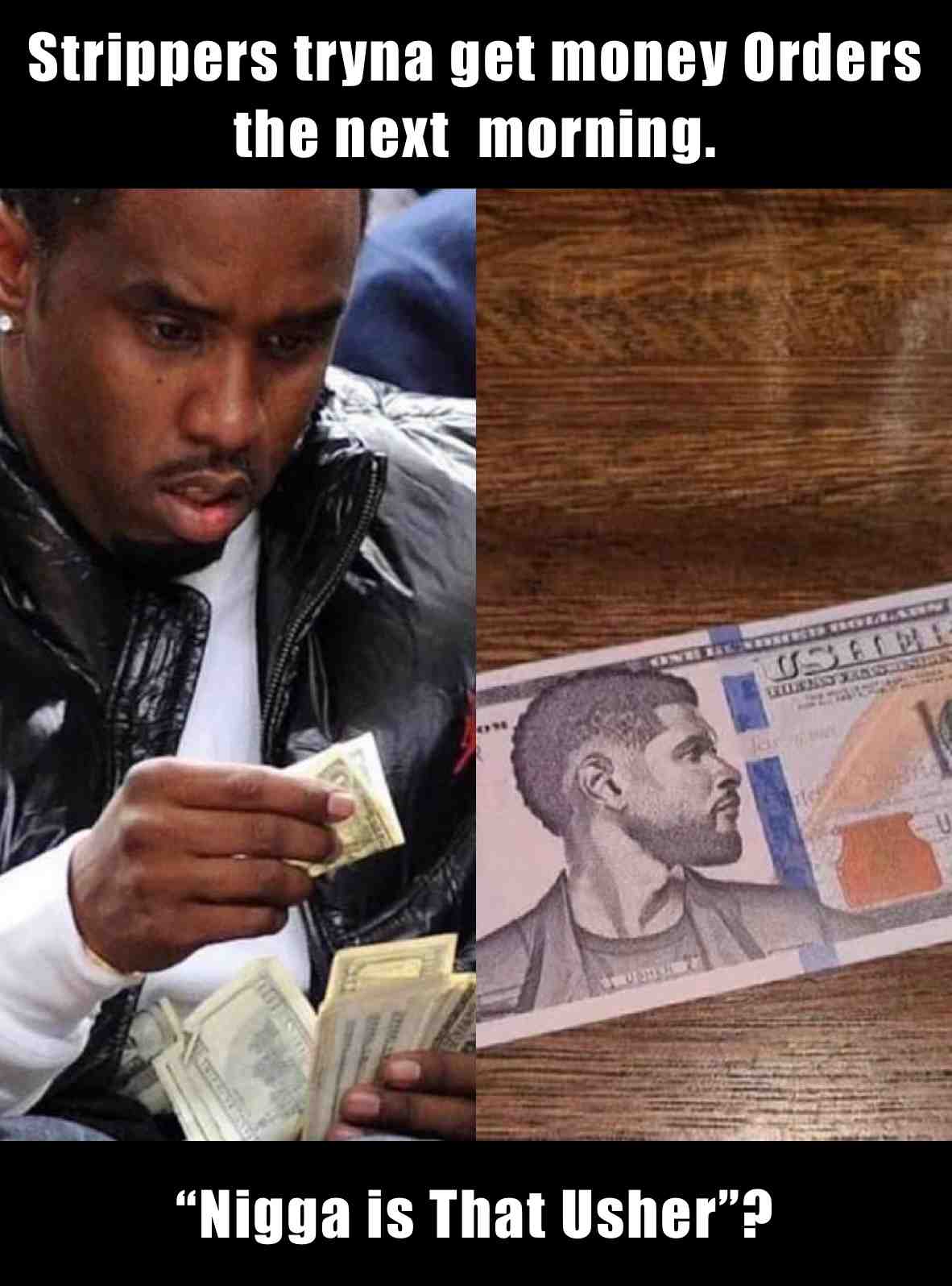 #Usher #FakeMoney #MoneyOrders