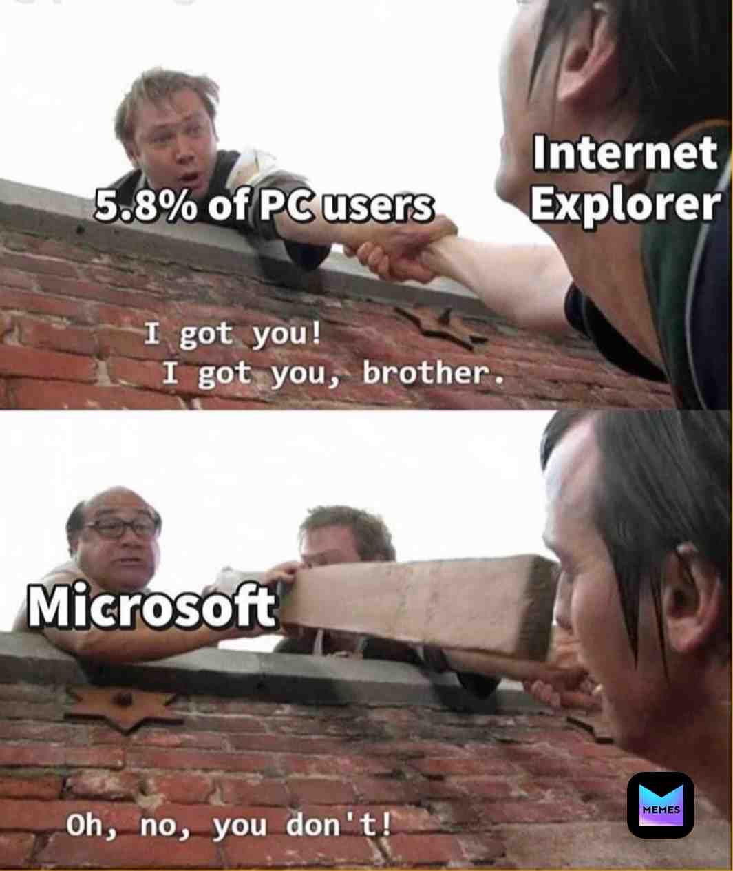 I’m a part of that 5.8% of that pc users are you #stolenmemes
