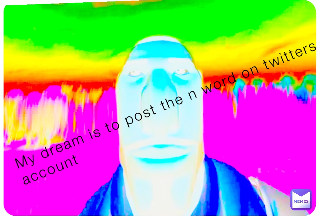 My dream is to post the n word on twitters account