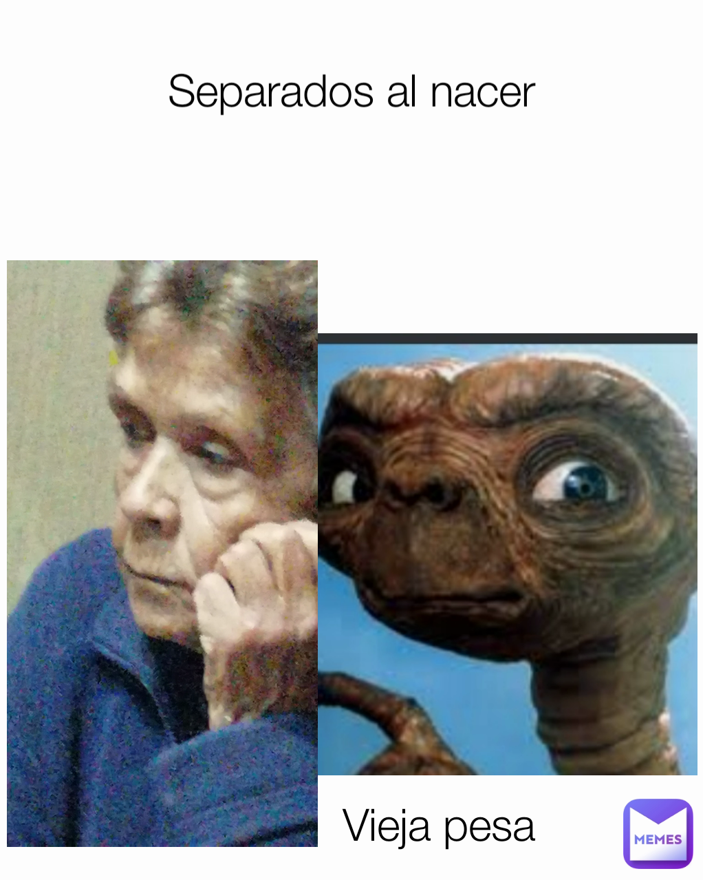 Separados al nacer Vieja pesa