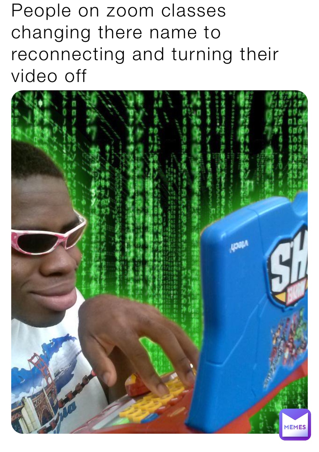 People on zoom classes changing there name to reconnecting and turning their video off