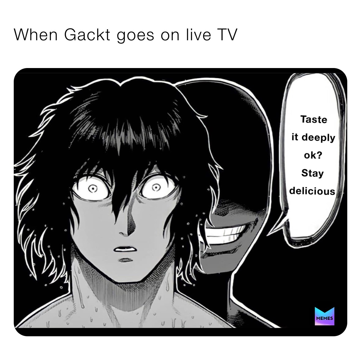 When Gackt goes on live TV