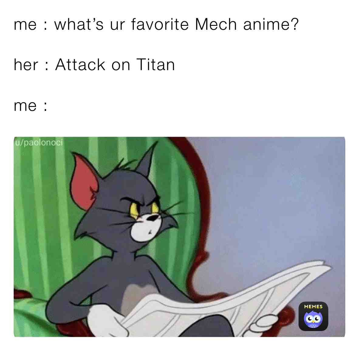 Technically it is a mech anime 🤔🤷🏻♂️ #anime #animememes #manga #mangaka #attackontitan #levi #AoT