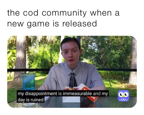the cod community when a new game is released