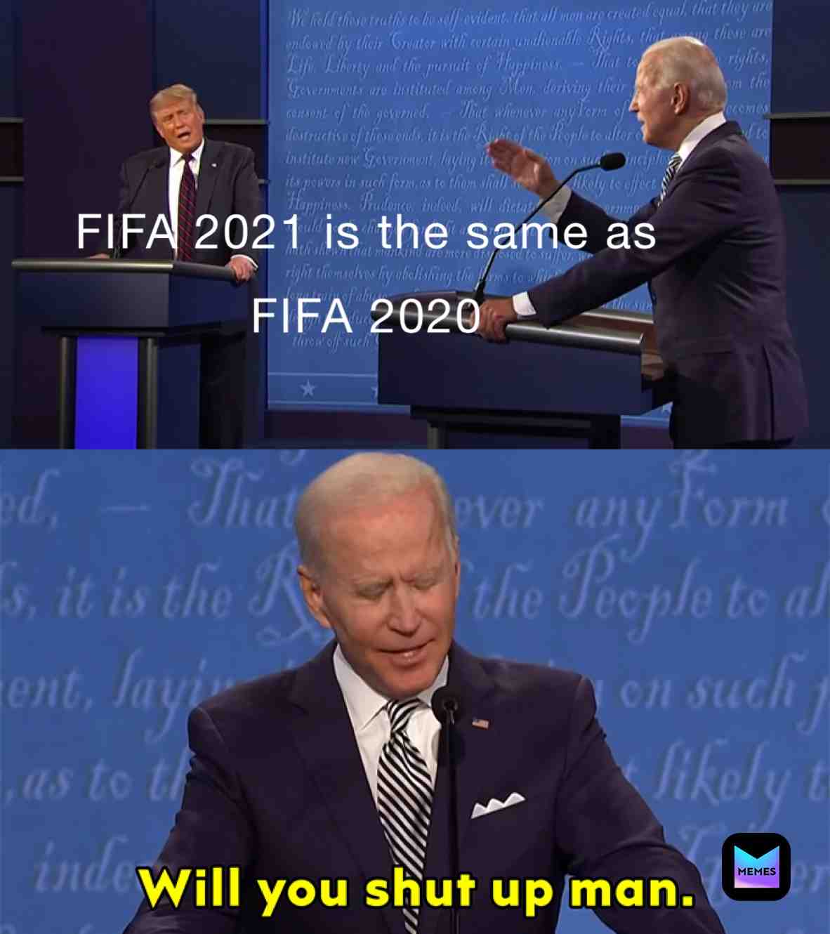 Still buying it tho 😭  #fifa  #fifamemes  #football  #soccer  #gaming  #trump  #joebiden  #2020  #2021  #memes  #meme