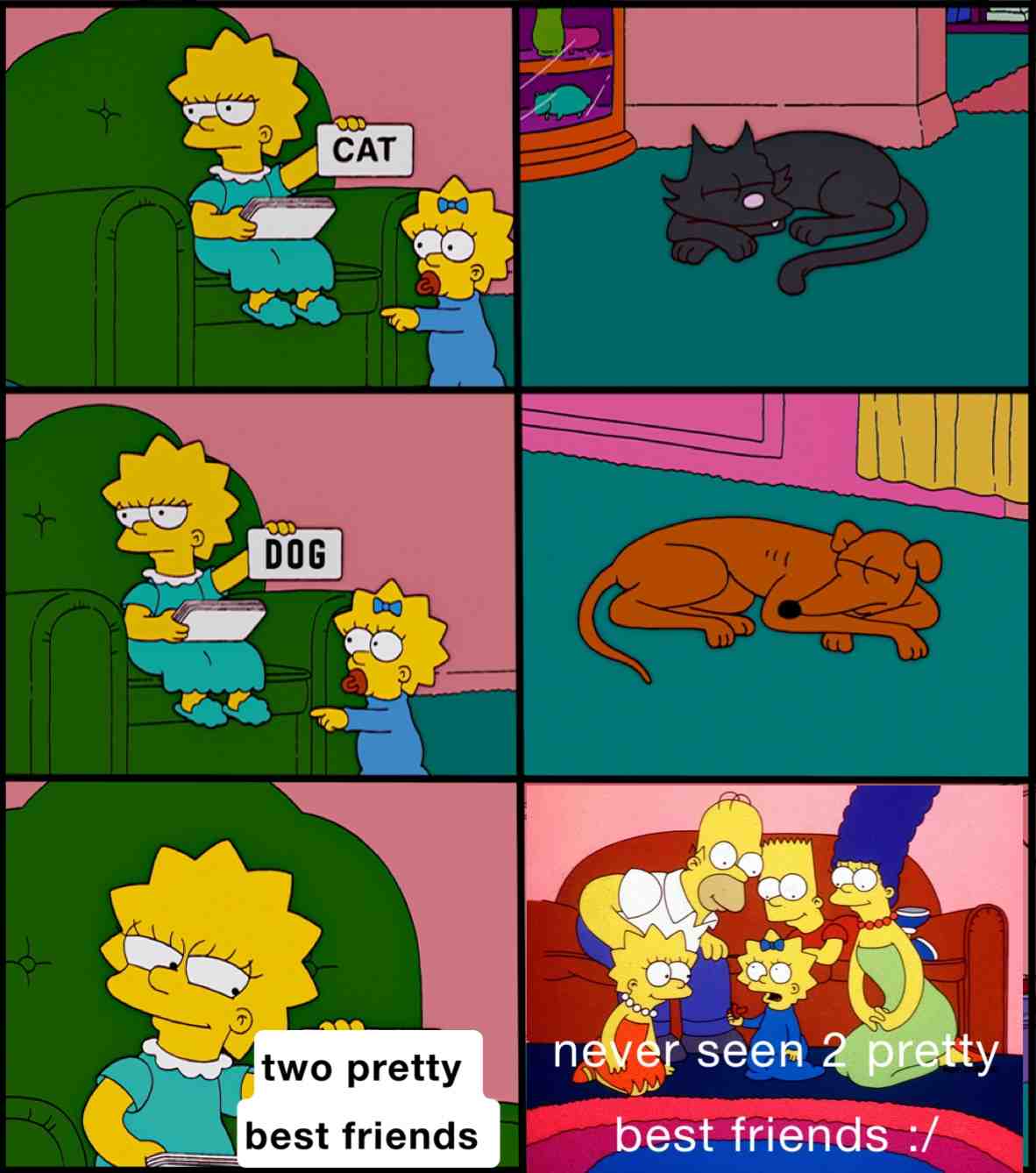 No such thing as 2 pretty best friends #memes #meme #simpsons #simpsonsmemes #bestfriend #pretty