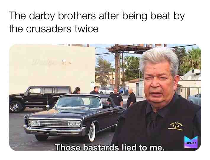 Jotaro and Joseph are both cheaters
#jojosbizzareadventure #jojo #jojomemes #jojofriday #jojoreference #isthatajojoreference #Igiornogiovannahaveadream #notfunnydidntlaugh #Goodmorningkanye #Goodbyejojo
