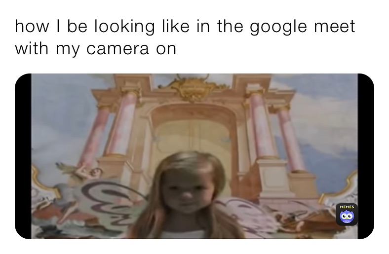 how I be looking like in the google meet with my camera on
