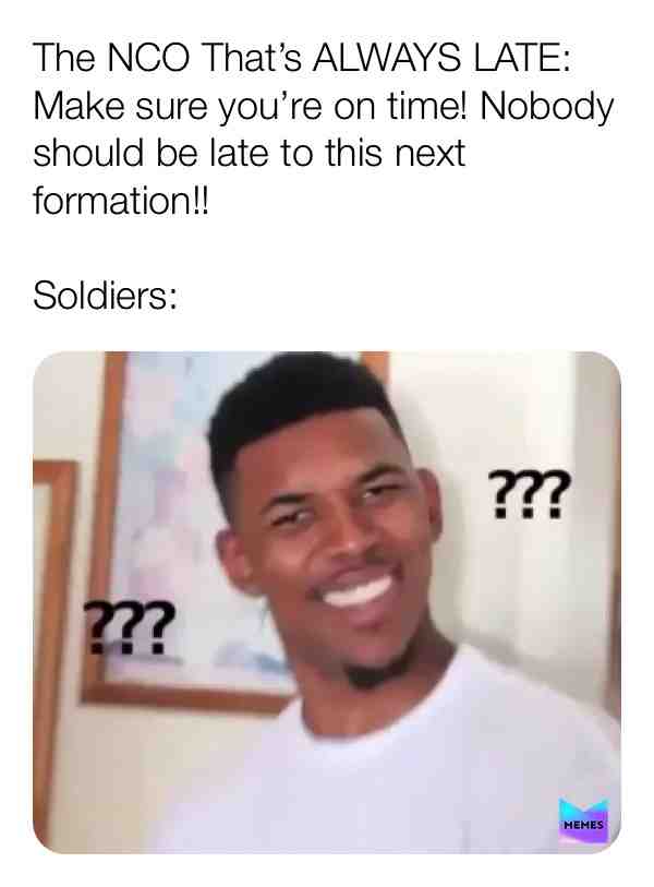 \ud83e\udd23\ud83d\ude02
Tag your friends.
Follow \u27a1\ufe0f @soldiermemes for more funny memes.
 #funnypost  #funnymemes  #lol  #explorepage  #viral  #dankmemes  #memesapp  #nevergiveup  #milita #armystrong