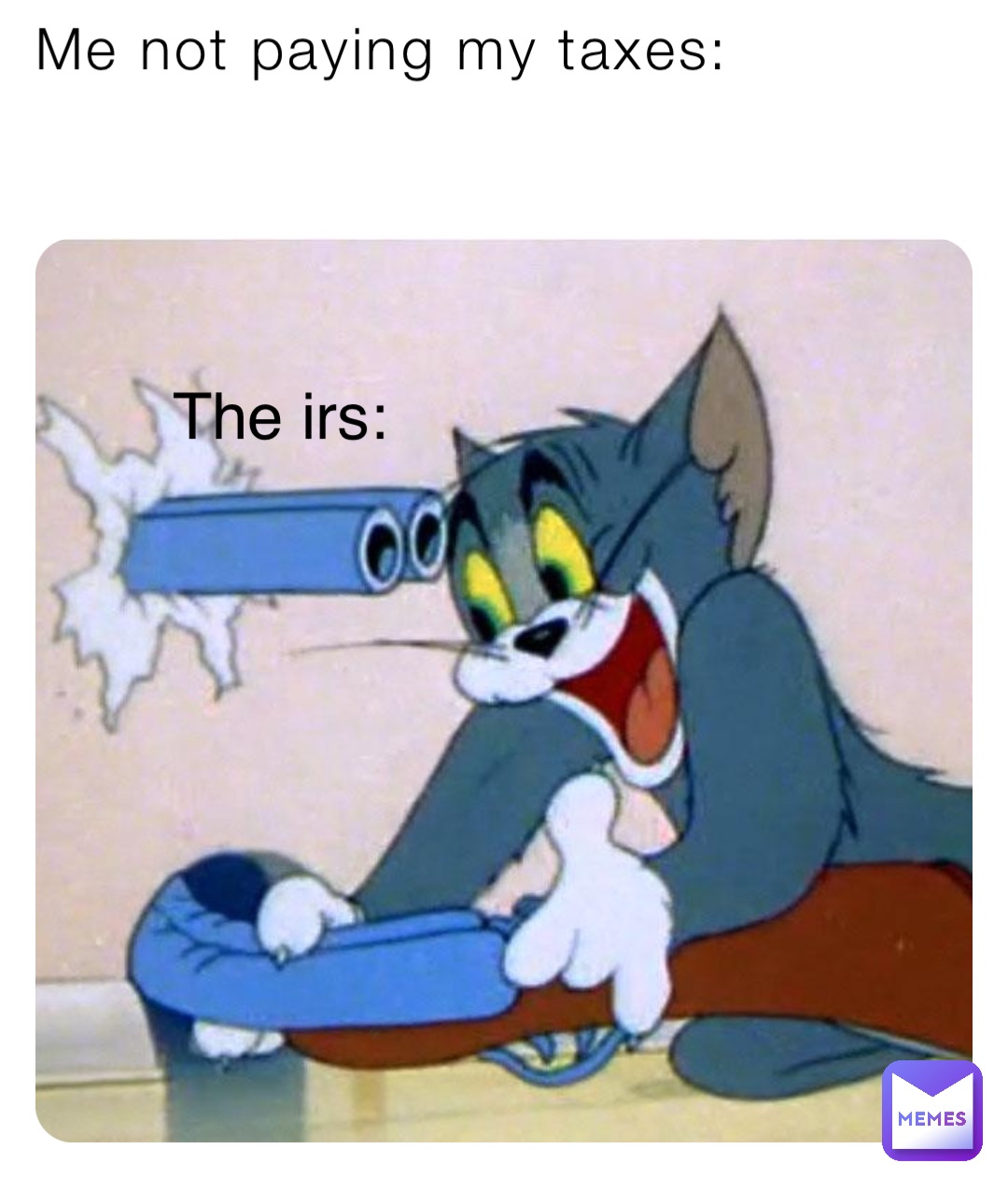 Me not paying my taxes: The irs:
