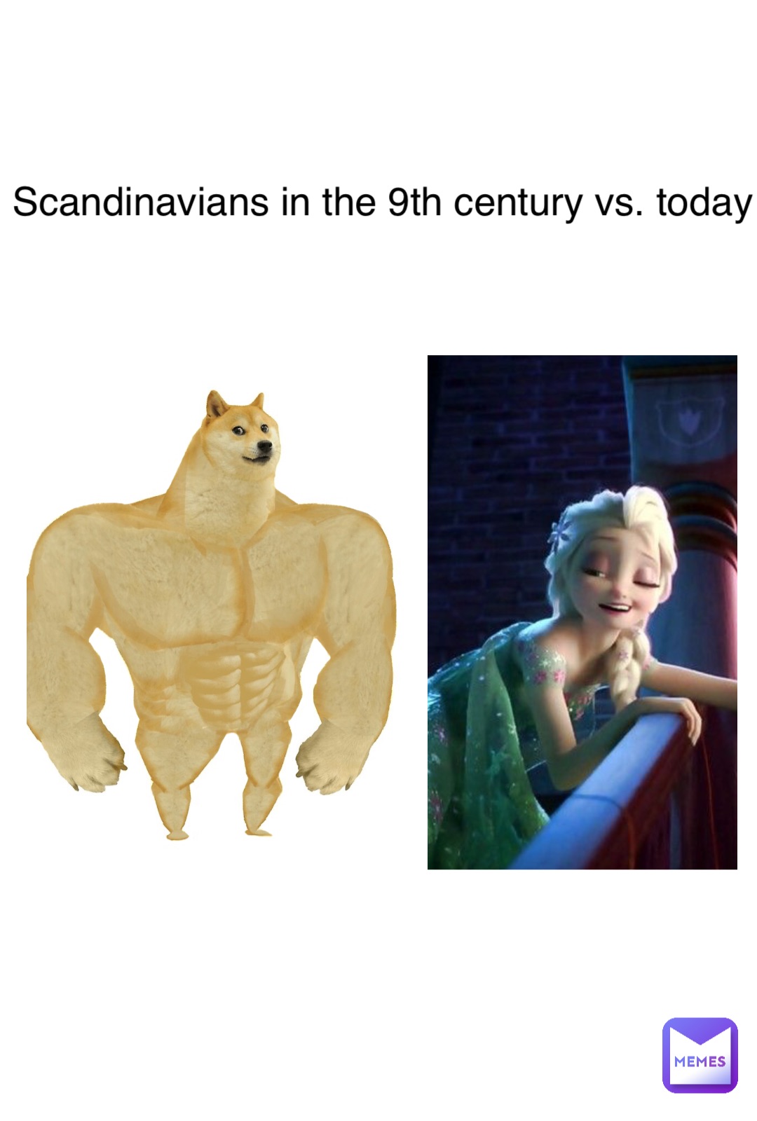 Scandinavians in the 9th century vs. today