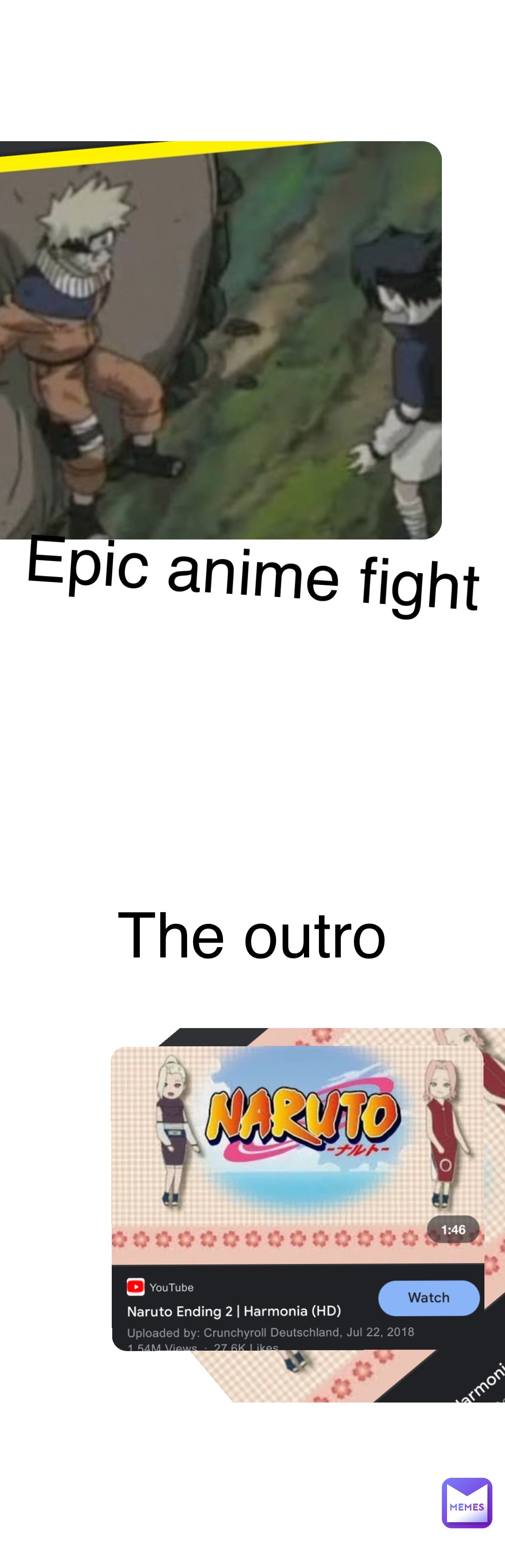 Double tap to edit Epic anime fight The outro