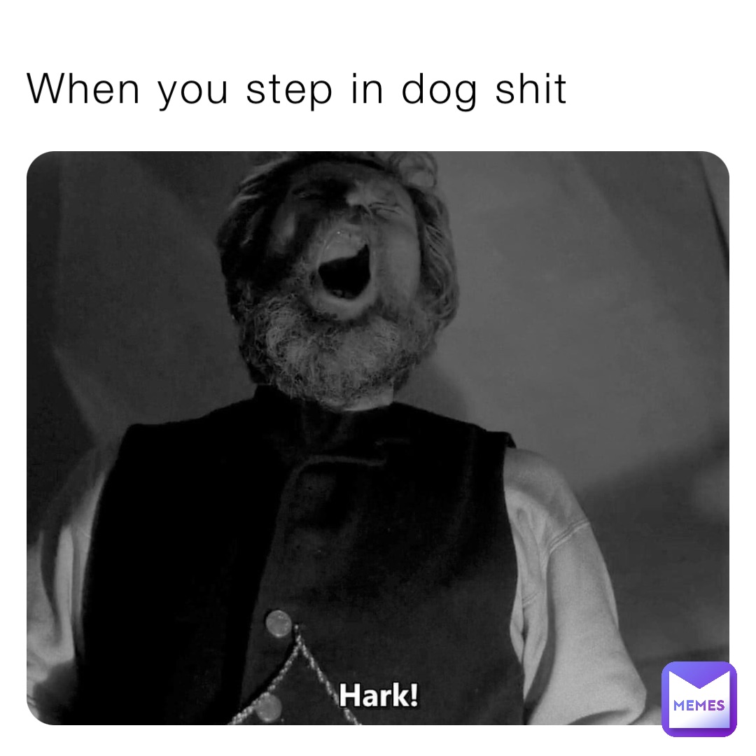 When you step in dog shit