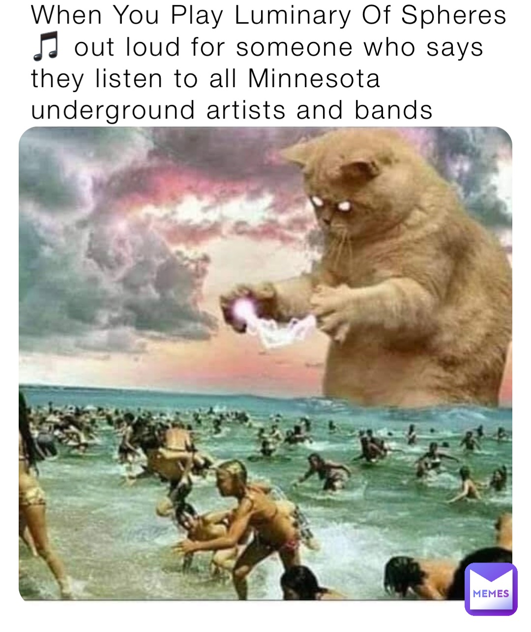 When You Play Luminary Of Spheres 🎵 out loud for someone who says they listen to all Minnesota underground artists and bands