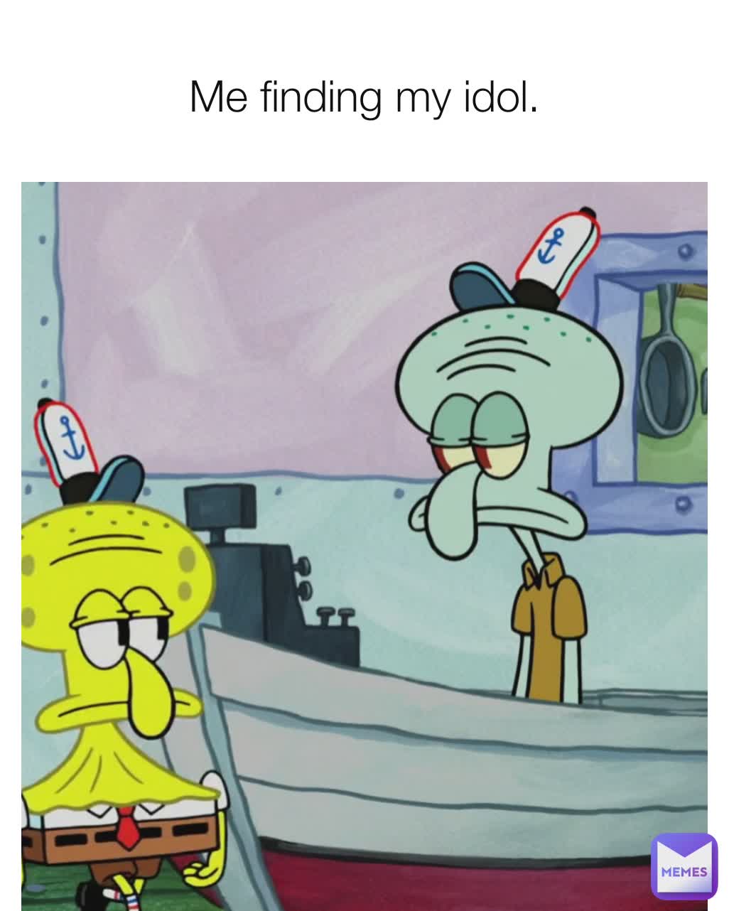 Me finding my idol.