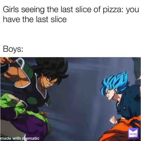 me and @Goku.Senpai fighting over that last piece like
